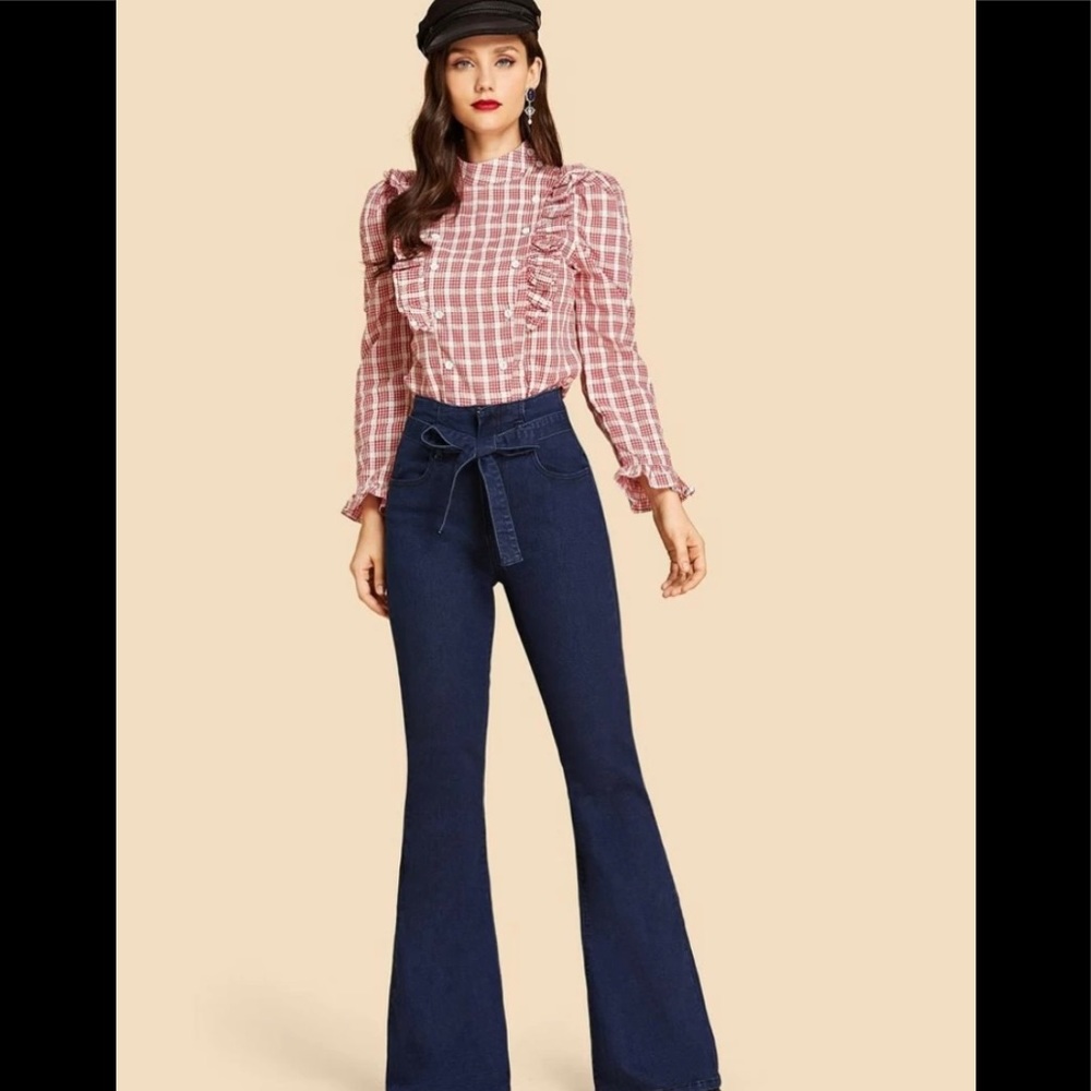 High waisted denim